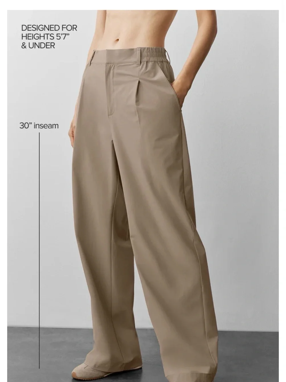 ALO Yoga High-Waist Pursuit Trouser — Taupe